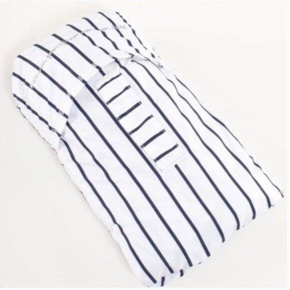 Lululemon Run In The Rain Jacket Quiet Stripe White Deep Indigo Sz 4 - Picture 15 of 15